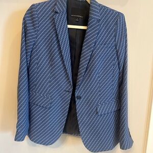 Banana Republic Men's or Women’s Blazer in Blue with Geometric Design